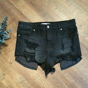 eunina lulu high rise cut off shortie